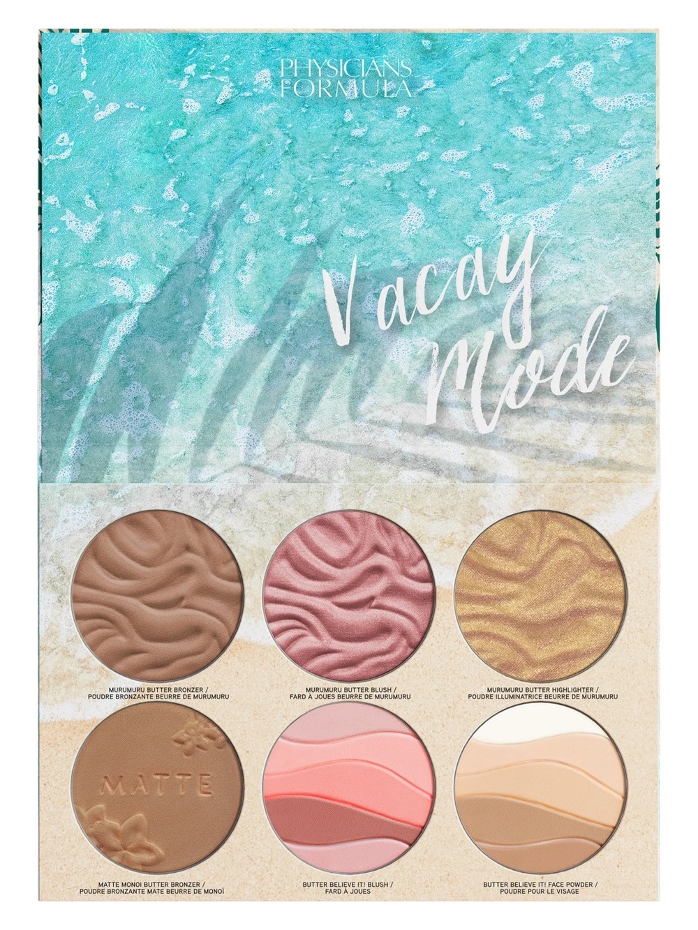 Physicians Formula Vacay Mode Face Palette – Bronze, Pink, Gold, Peach